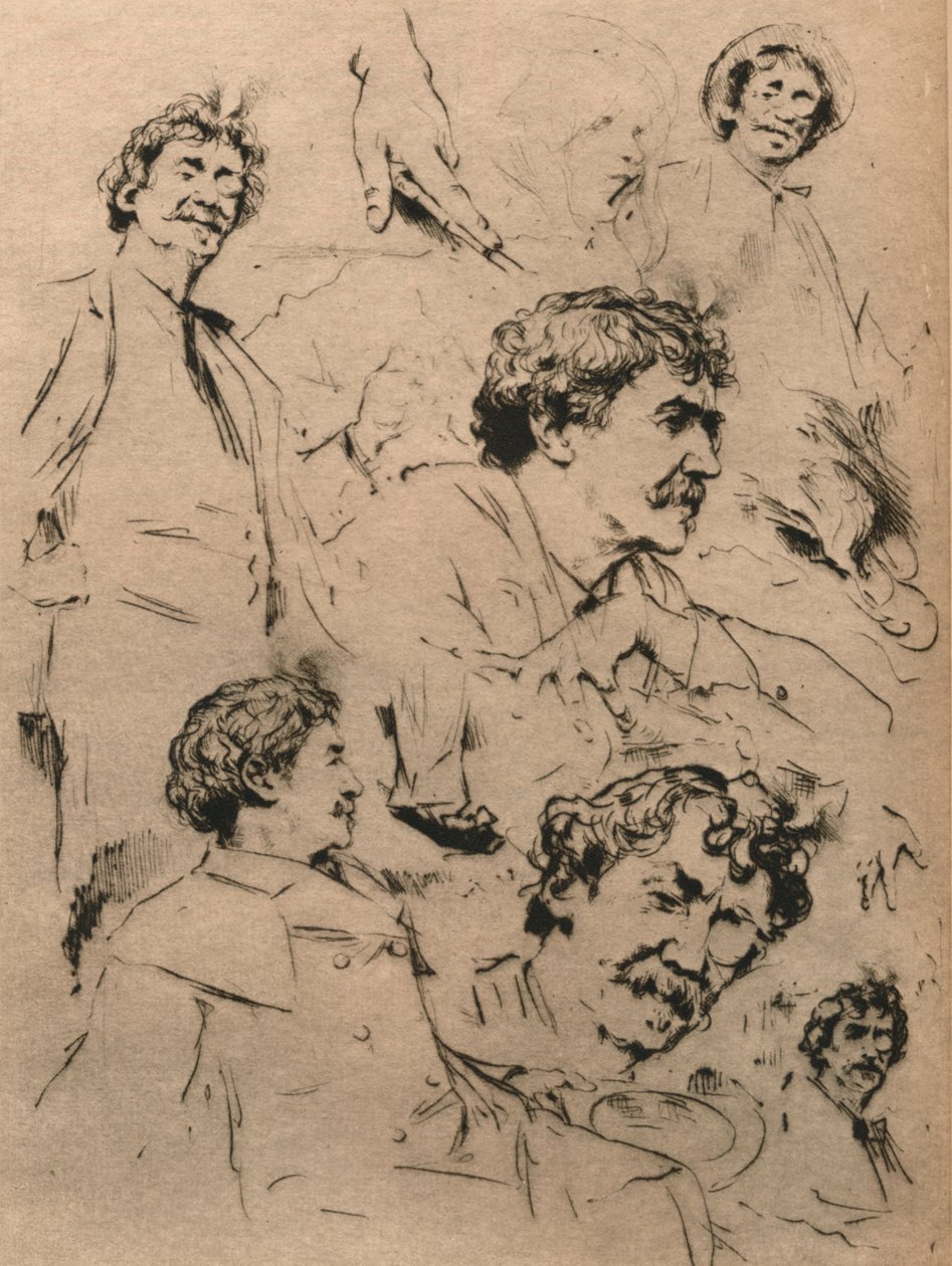 Estudos de James McNeill Whistler, c1886. 1903 de Mortimer Ludington Menpes