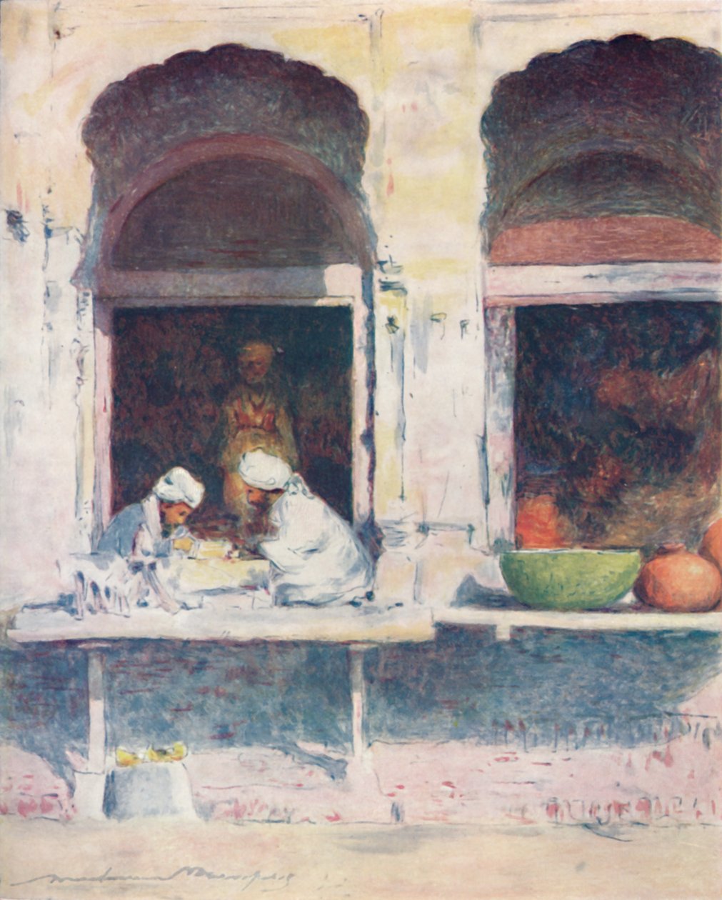Trabalhadores em prata e ouro, 1905 de Mortimer Ludington Menpes
