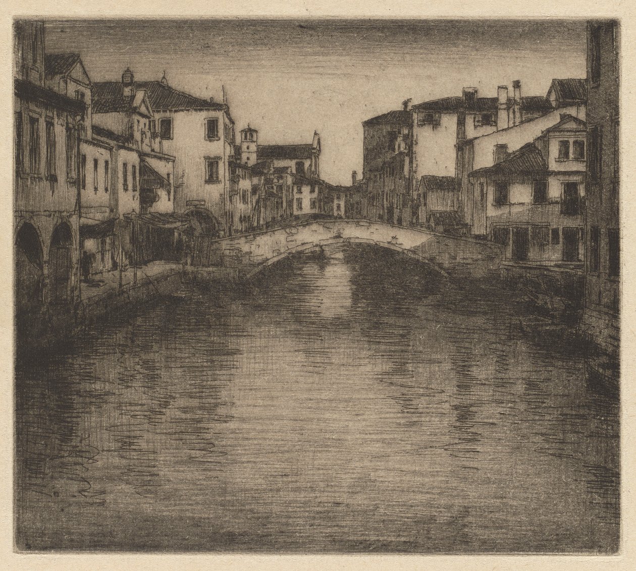 Um canal lateral, Veneza de Mortimer Menpes