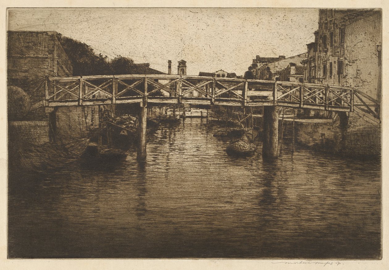 Uma Ponte Velha, Veneza de Mortimer Menpes