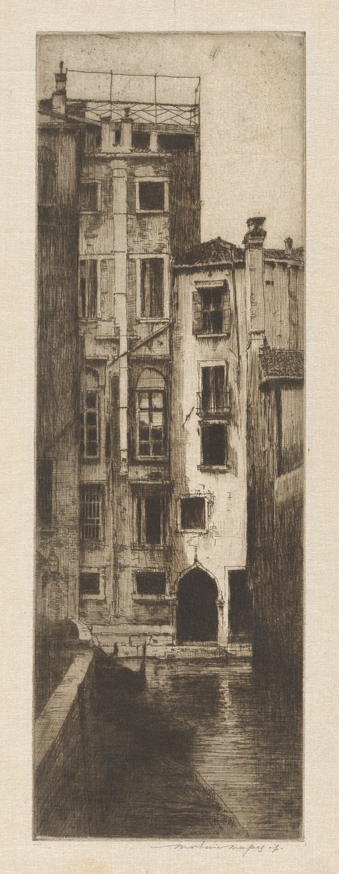 Canal Back by Way de Mortimer Menpes
