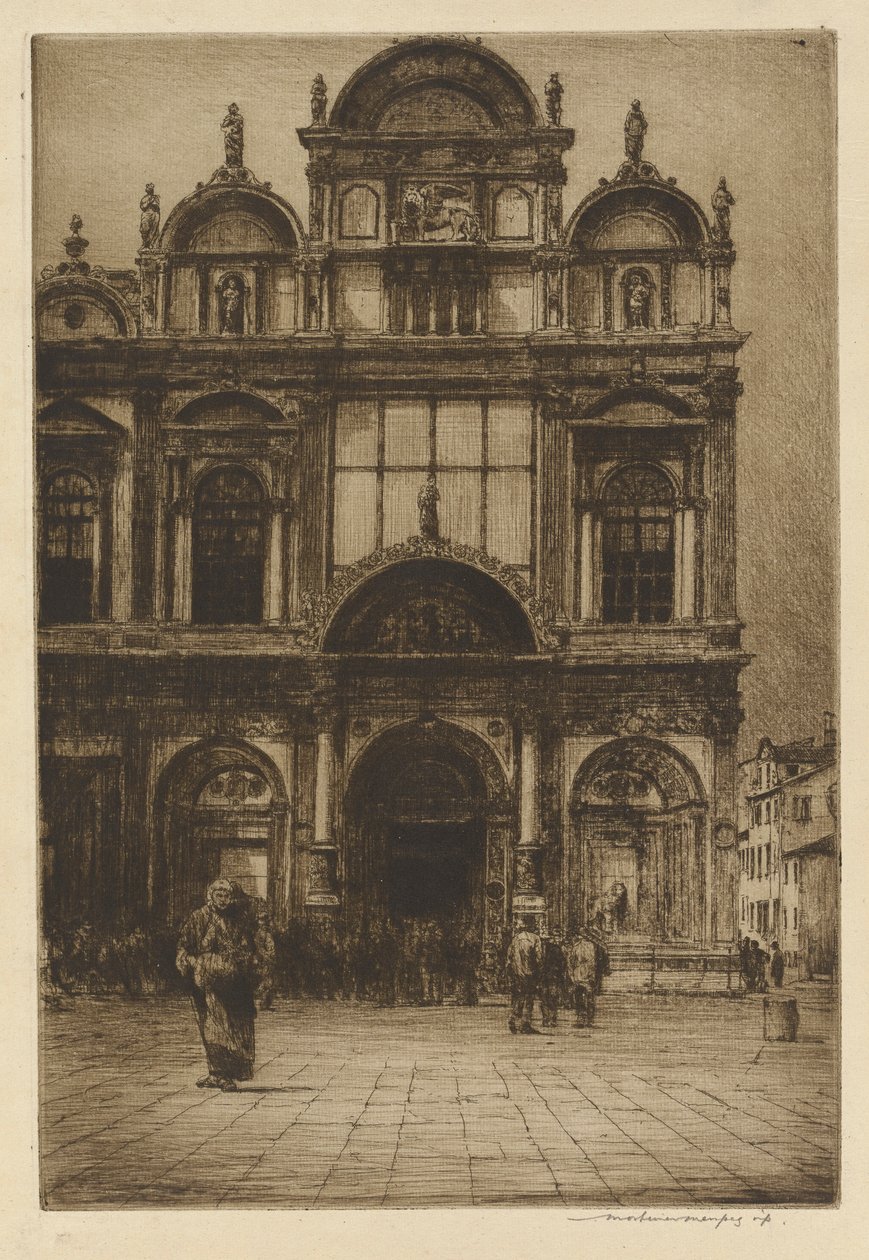 Fachada da Scuola di San Marco, Veneza de Mortimer Menpes