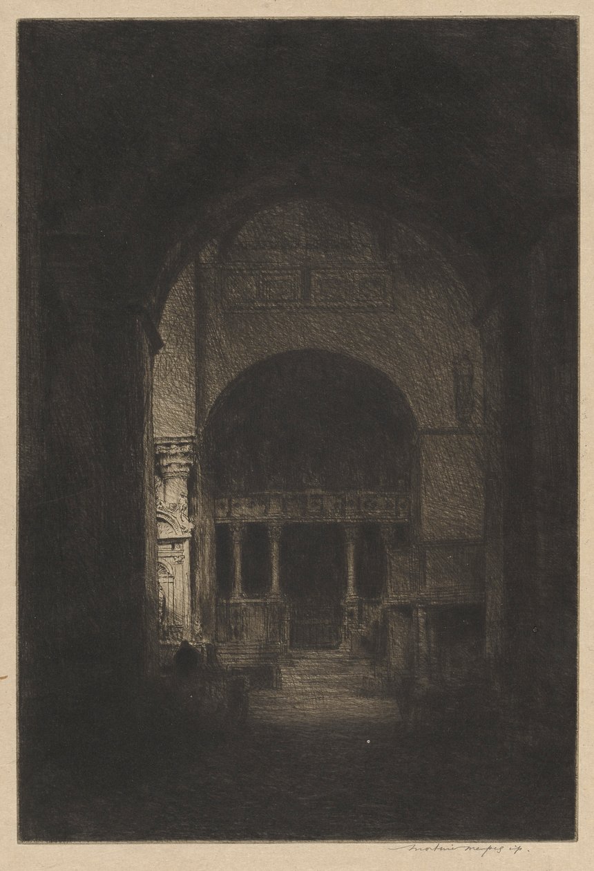 Interior de St. Mark de Mortimer Menpes