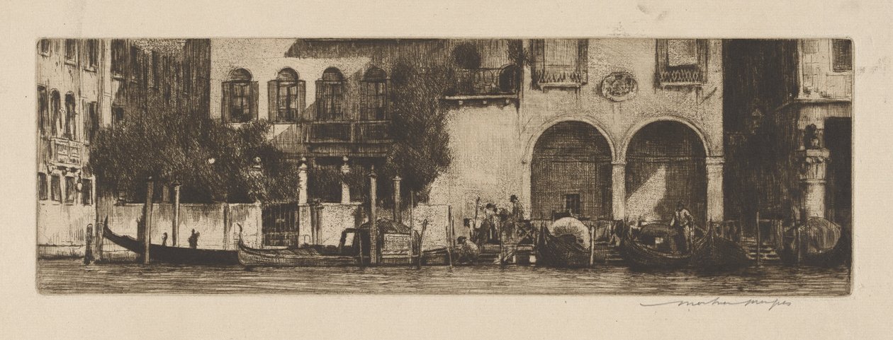 Palazzi no Canal de Mortimer Menpes