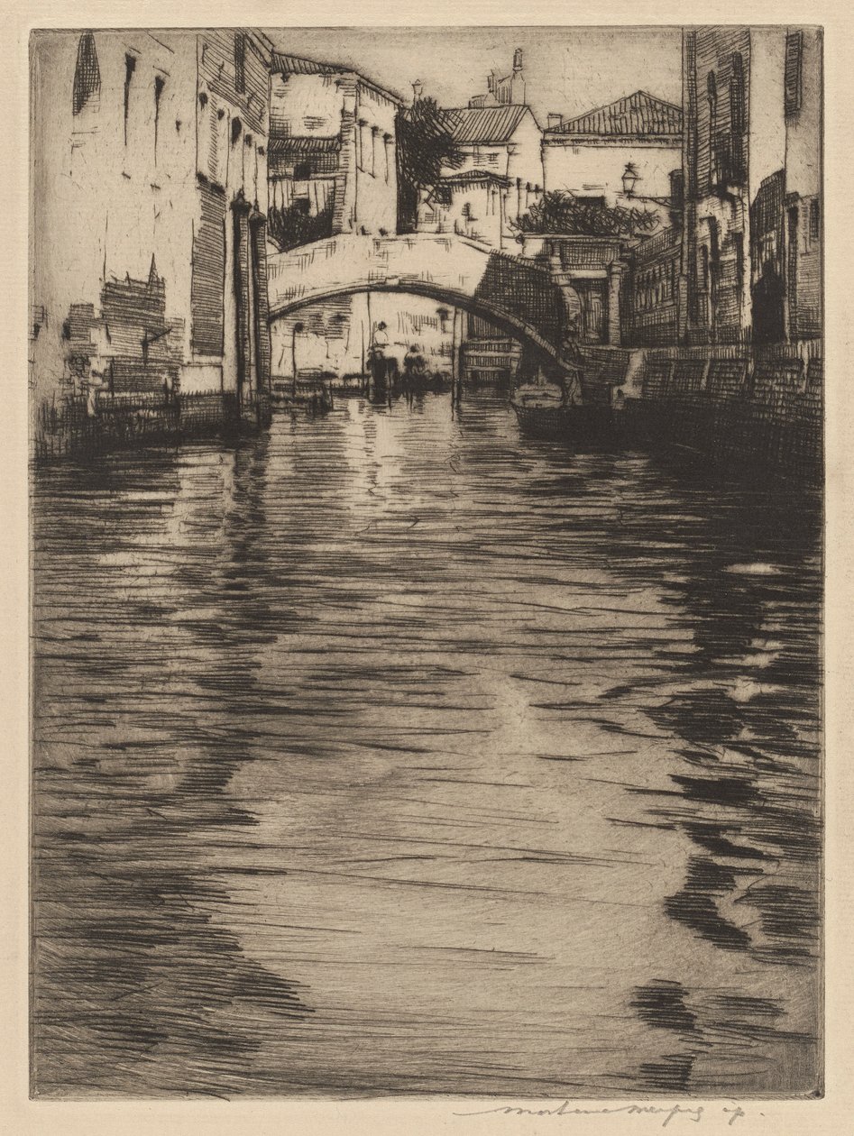 Reflexões, Veneza (Ponte de Luciano, Grande Canal) de Mortimer Menpes