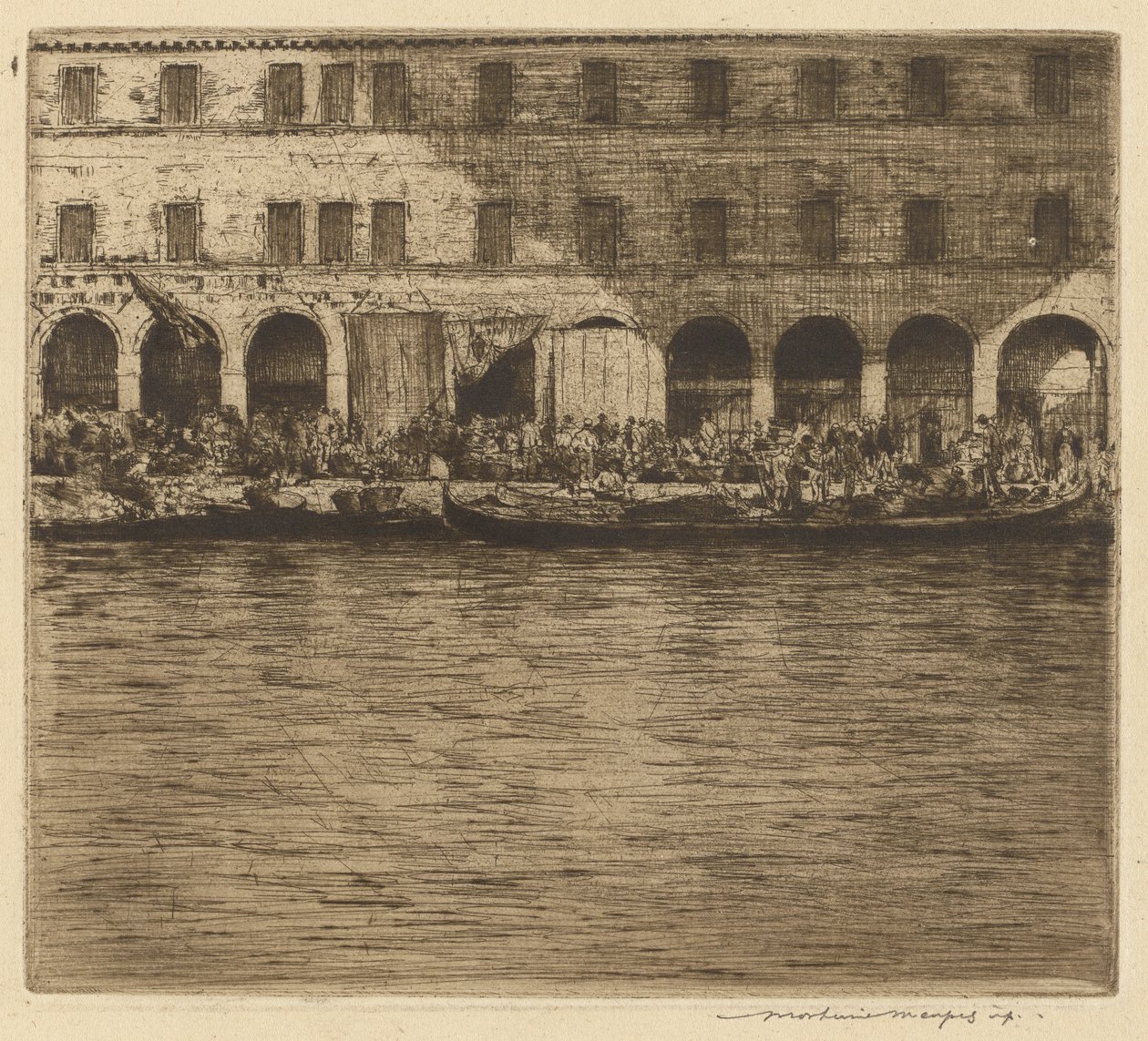 Rialto Markets, Veneza de Mortimer Menpes