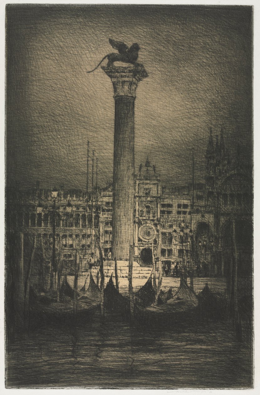 Praça de São Marcos, 1910. de Mortimer Menpes
