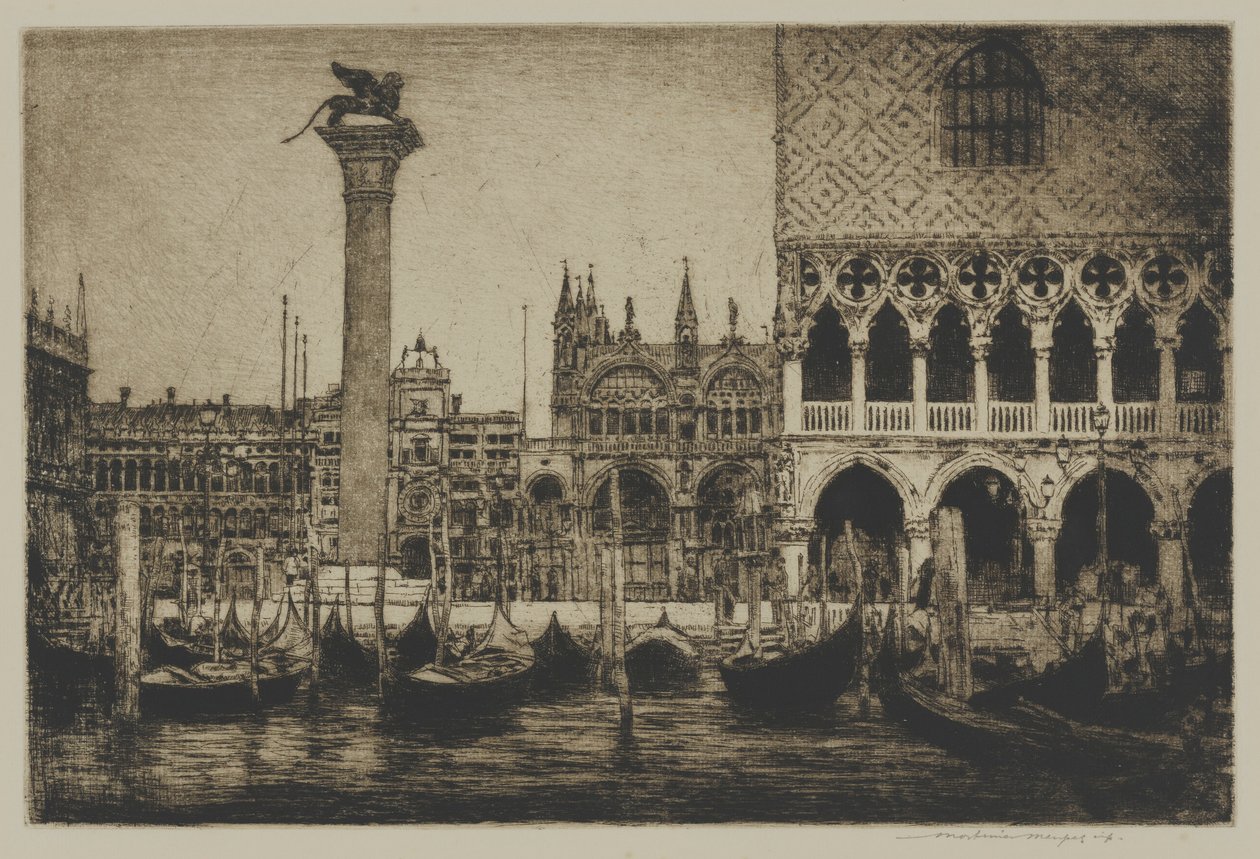 A praça de São Marcos, Veneza de Mortimer Menpes