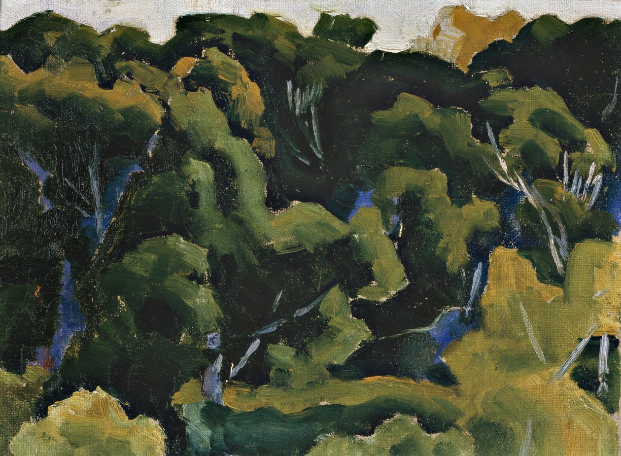 Paisagem em verde, c.1911-1912 de Morton Livingston Schamberg