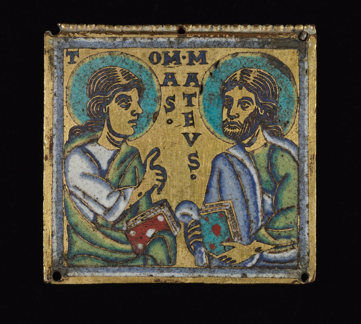 Placa representando São Tomé e São Mateus, c.1160 de Mosan School