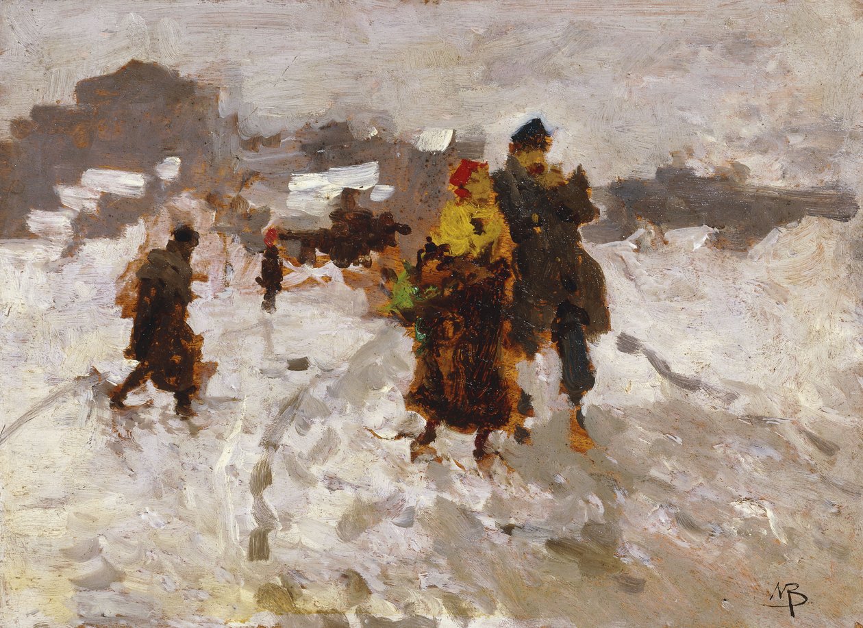 Figuras na neve, de Mose Bianchi
