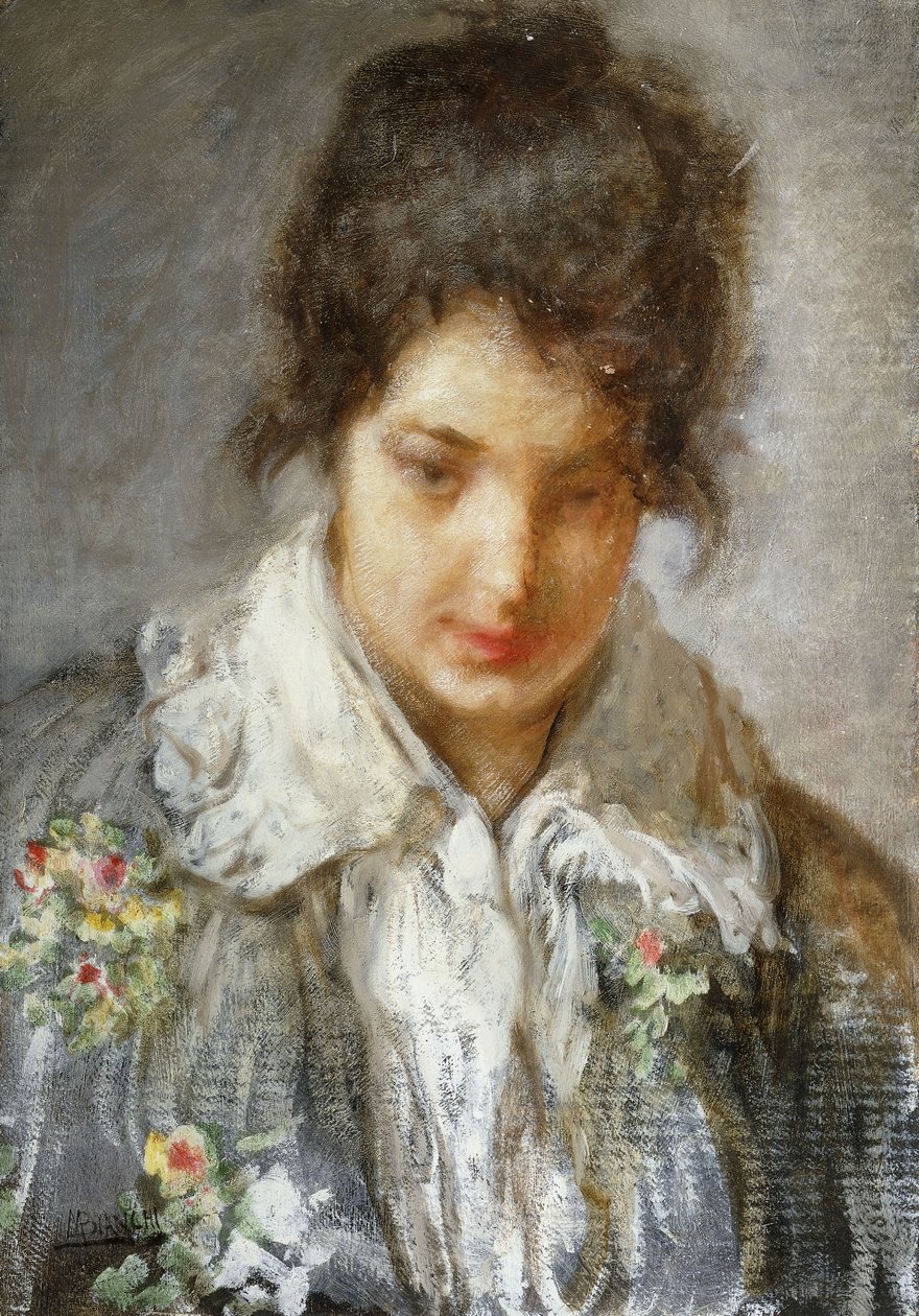 Retrato de uma senhora, de Mose Bianchi