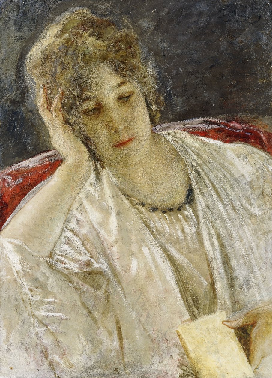 Retrato de uma senhora, de Mose Bianchi