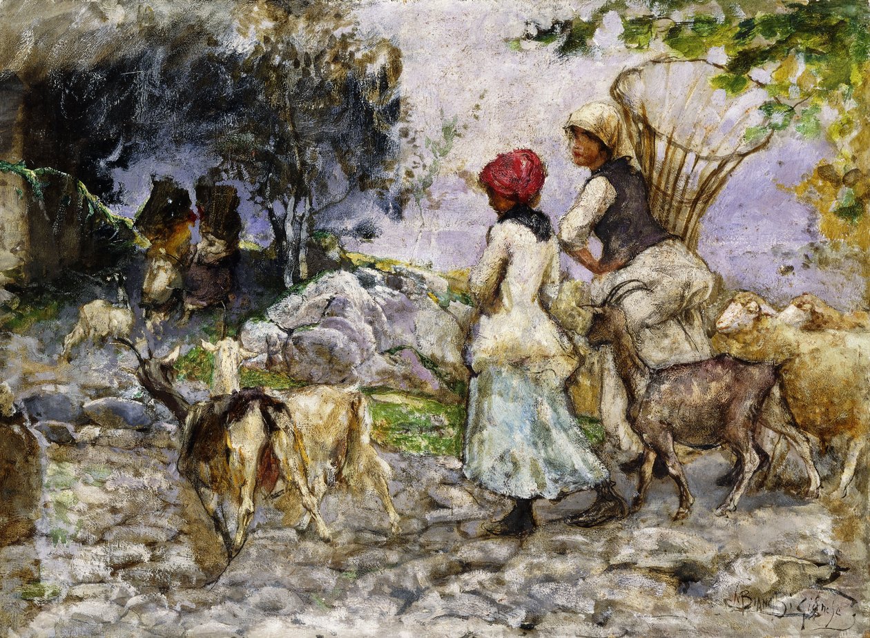 Os pastores, de Mose Bianchi
