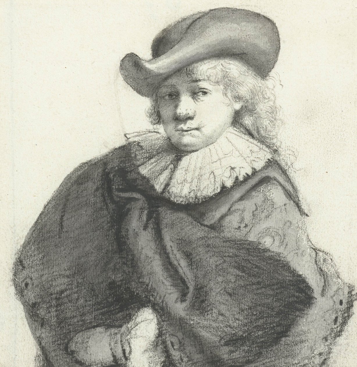 Retrato de Rembrandt, depois de Rembrandt van Rijn, c.1660 de Moses Ter Borch