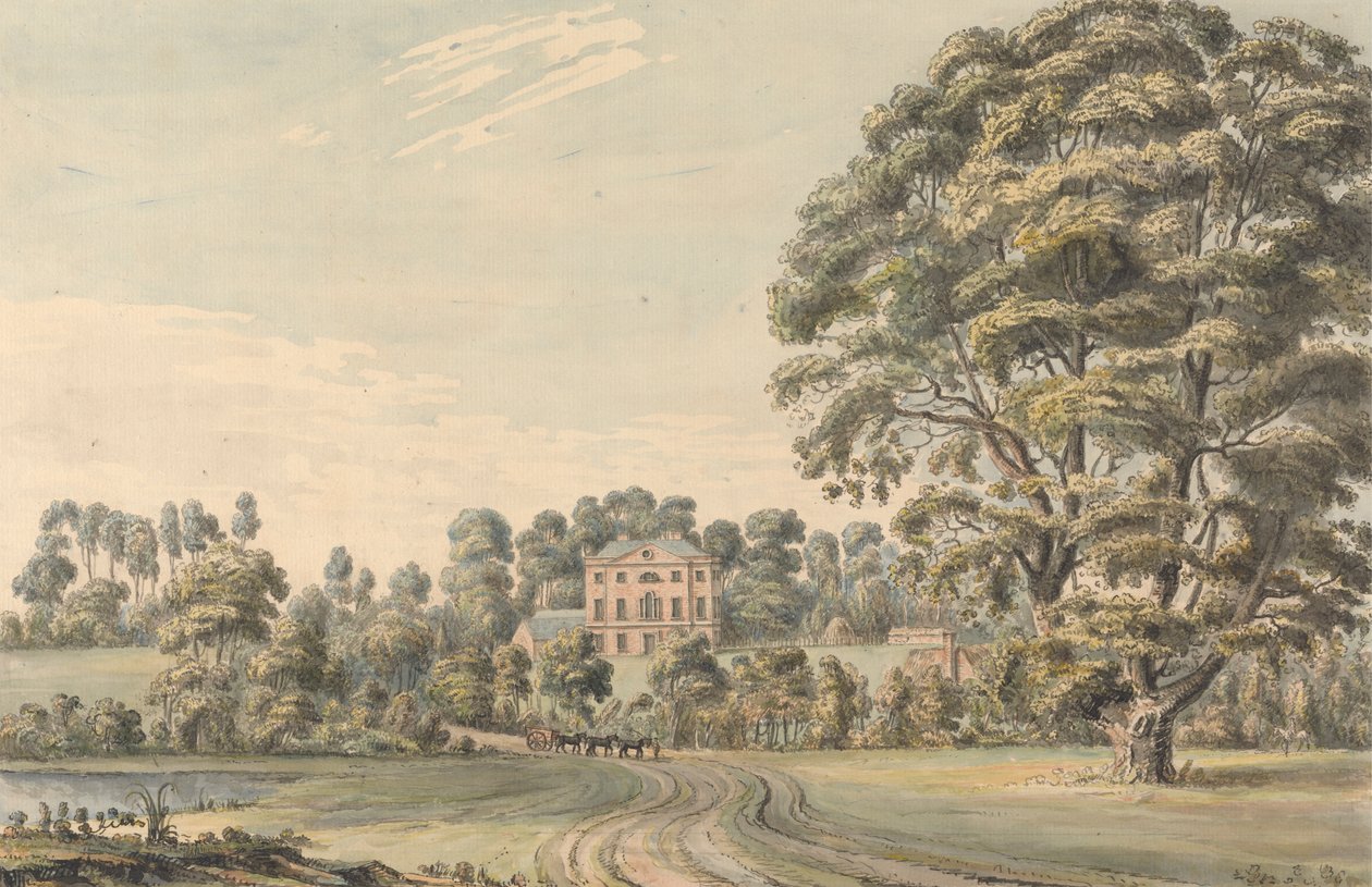 Bevere House perto de North Claines, Worcestershire de Moses Griffith