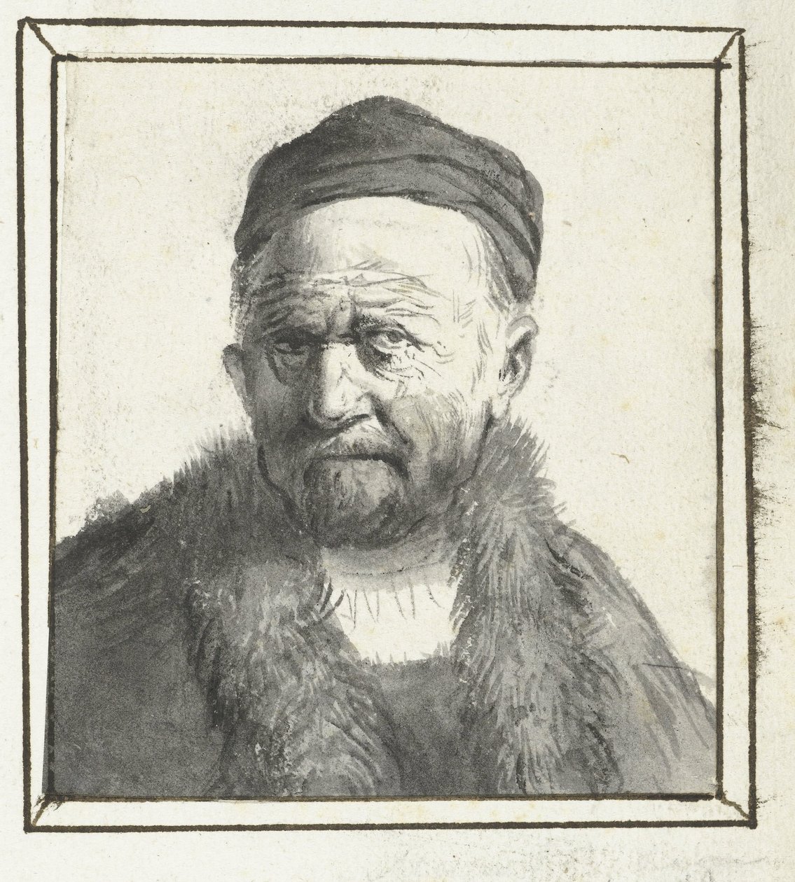 busto de um homem de Moses Ter Borch