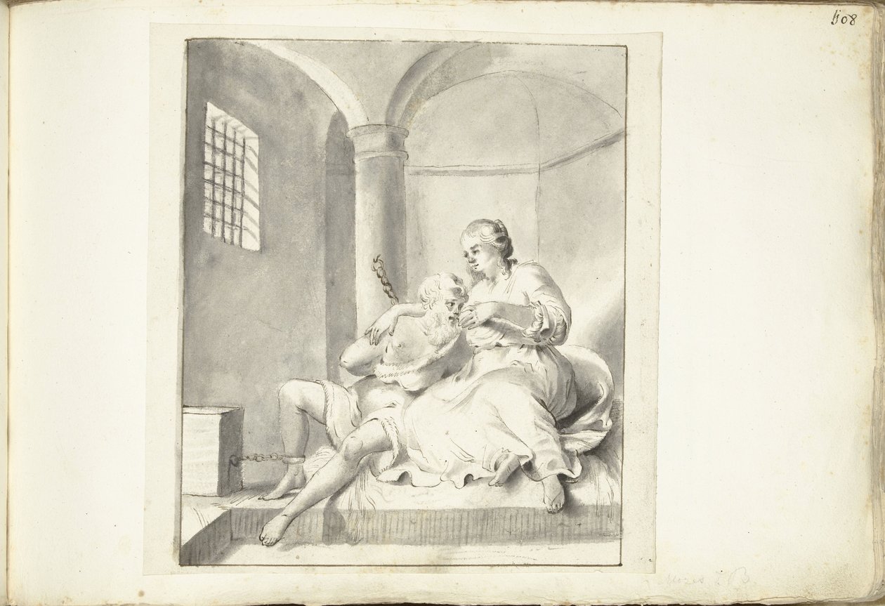 Cimon in Pero (Caritas Romana) de Moses Ter Borch