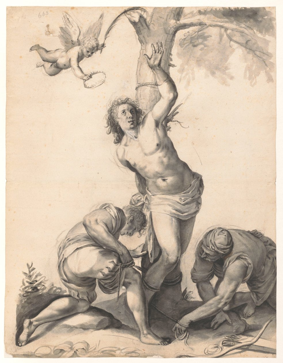 O martírio de São Sebastião de Moses Ter Borch