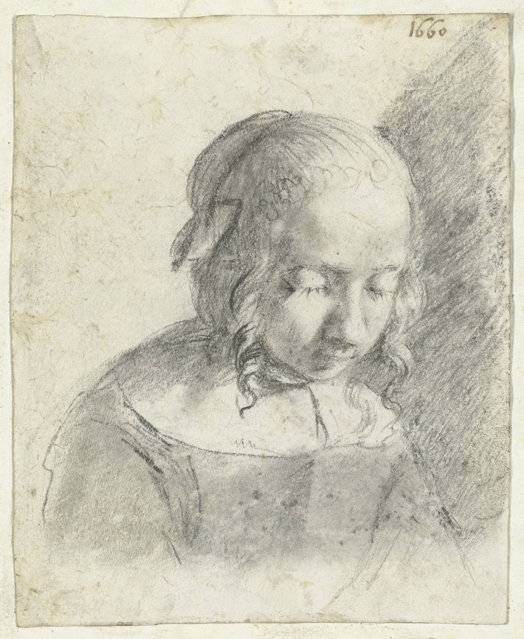 Cabeça de uma rapariga de Moses Ter Borch