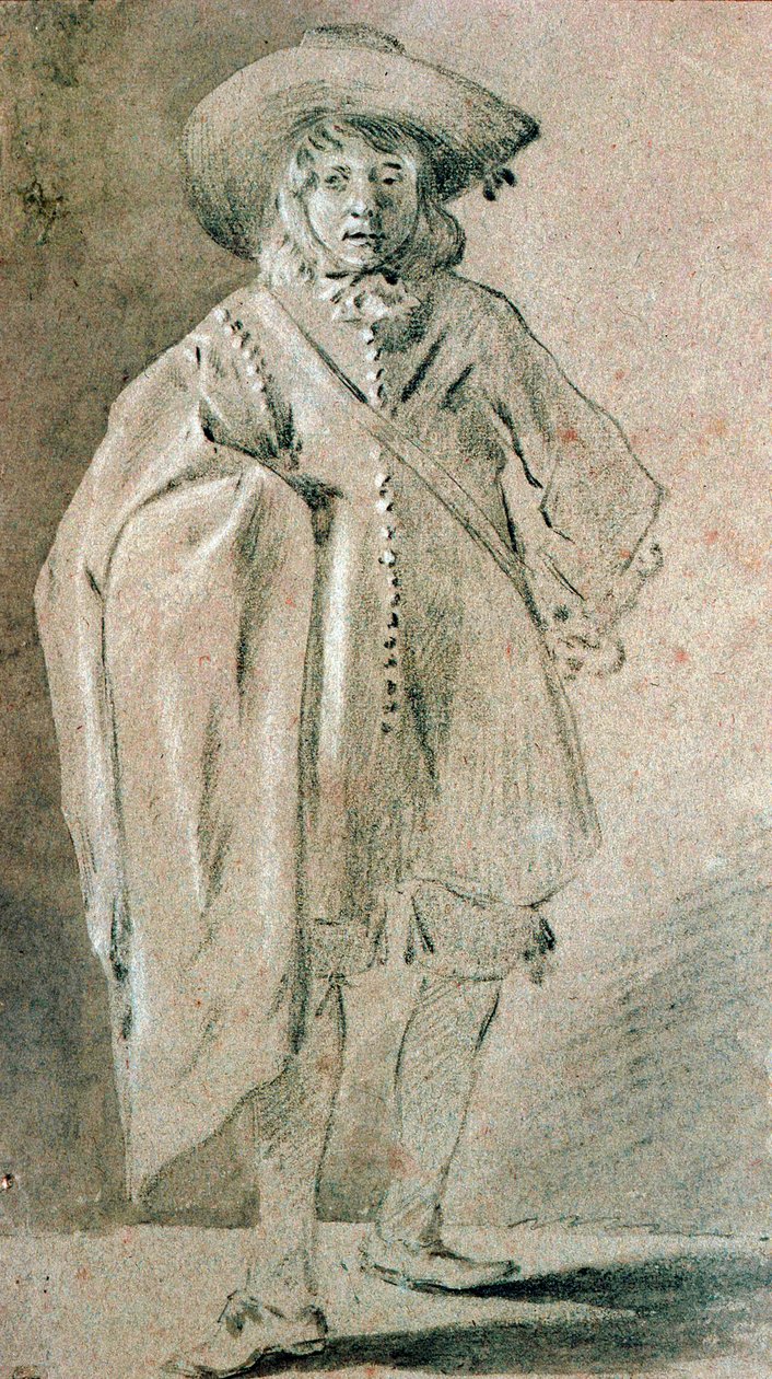 Auto-retrato, década de 1660. de Moses Ter Borch