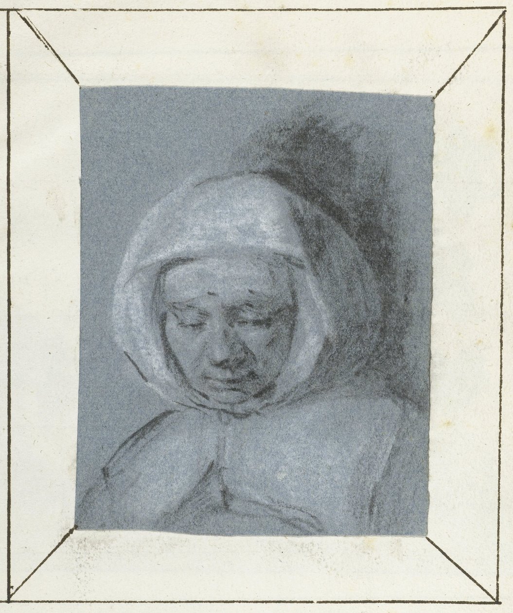 Estudo da cabeça de uma mulher de Moses Ter Borch