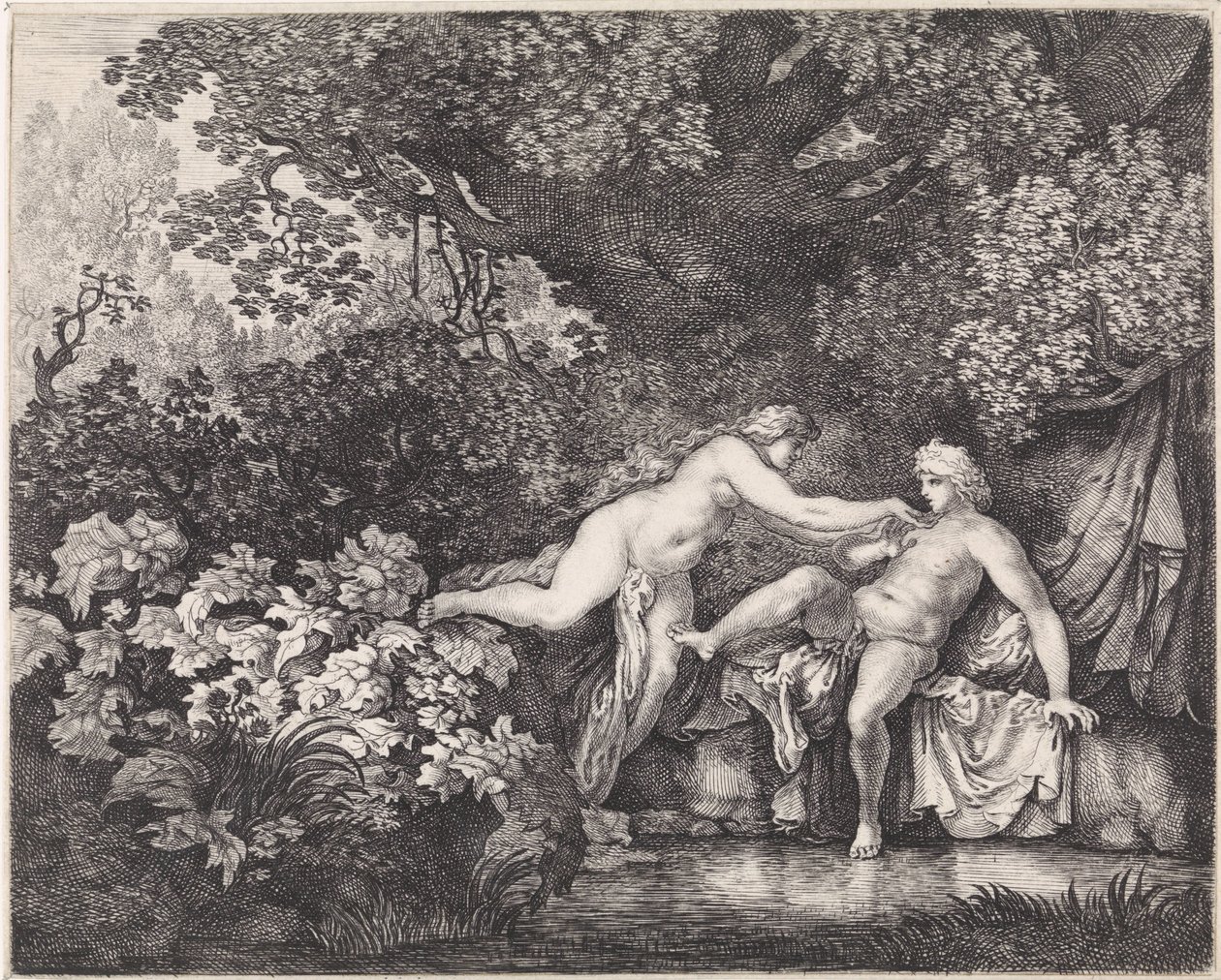 Salamacis em Hermafrodito de Moyses van Wtenbrouck