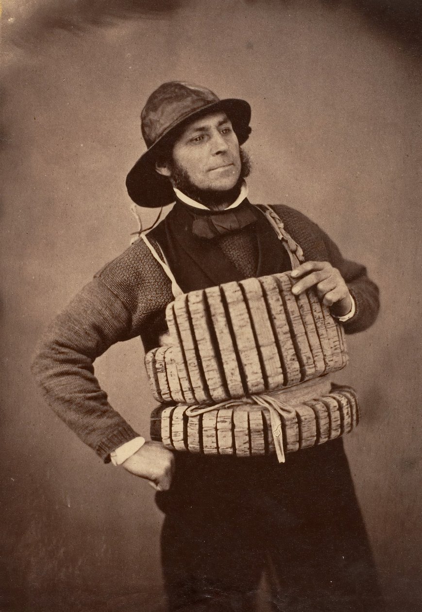 Capitão do bote salva-vidas Tenby, 1853-56. de Mr. Gonne