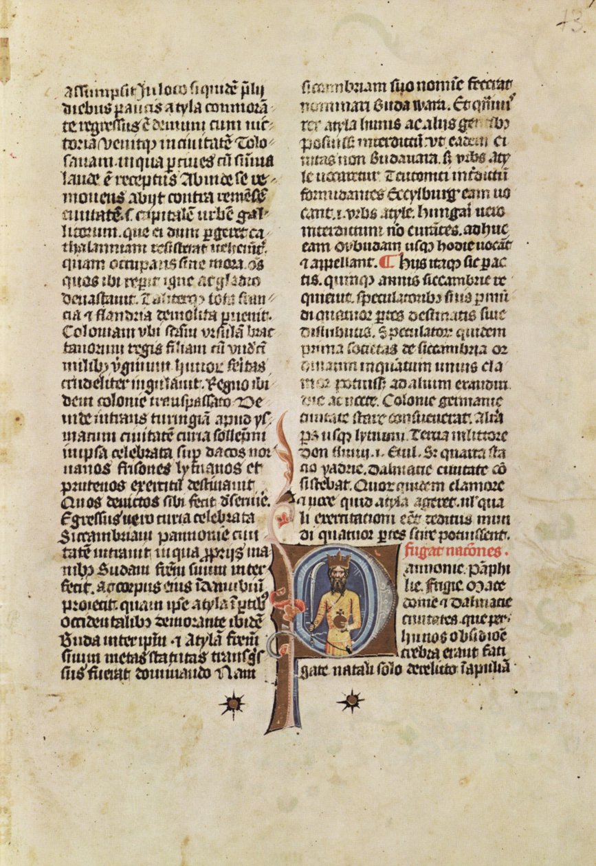 Iluminado Chronicle; Chronicle pintado; Crônica Kepes 13 de Márk Kálti