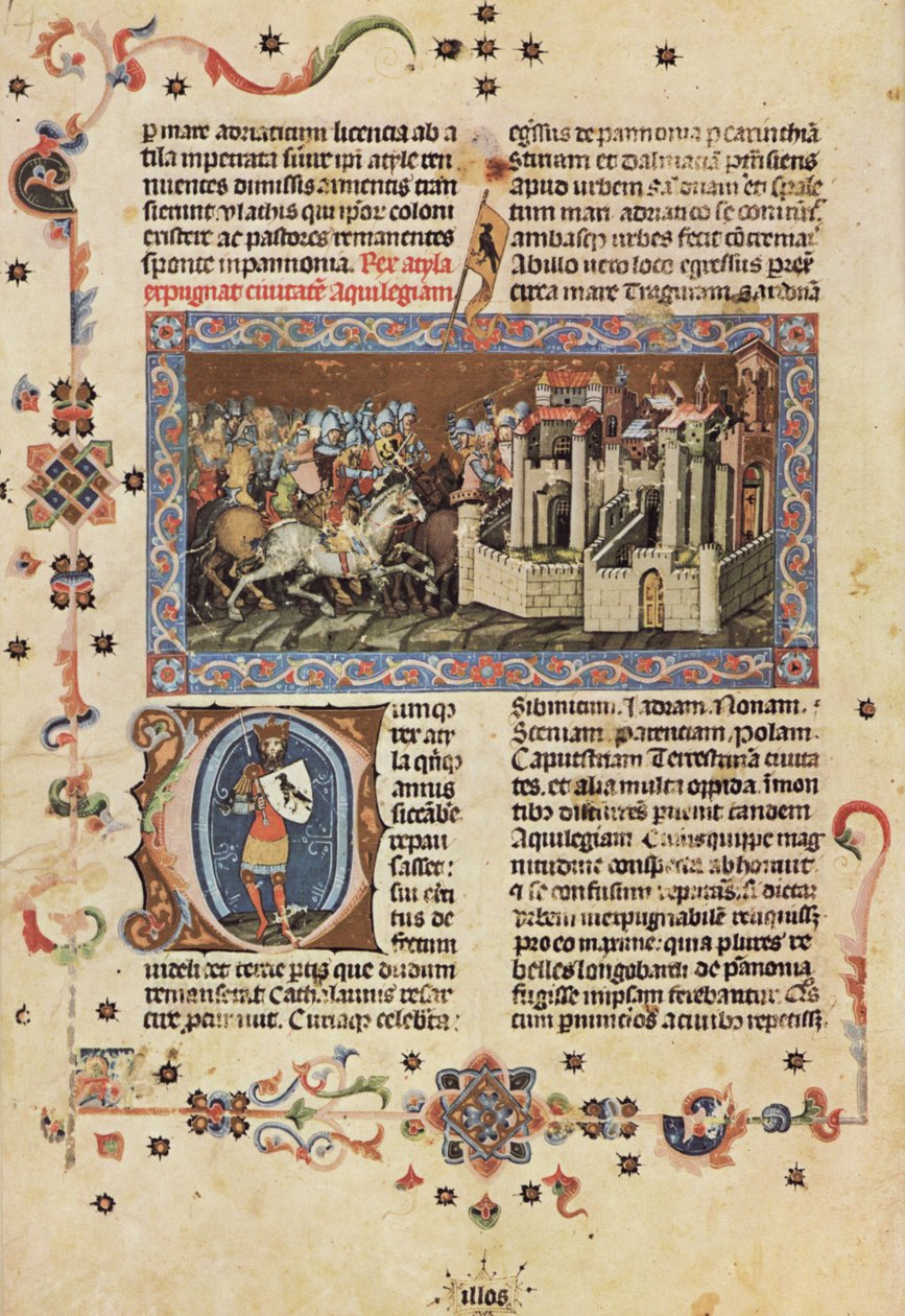 Iluminado Chronicle; Chronicle pintado; Crônica Kepes 14 de Márk Kálti