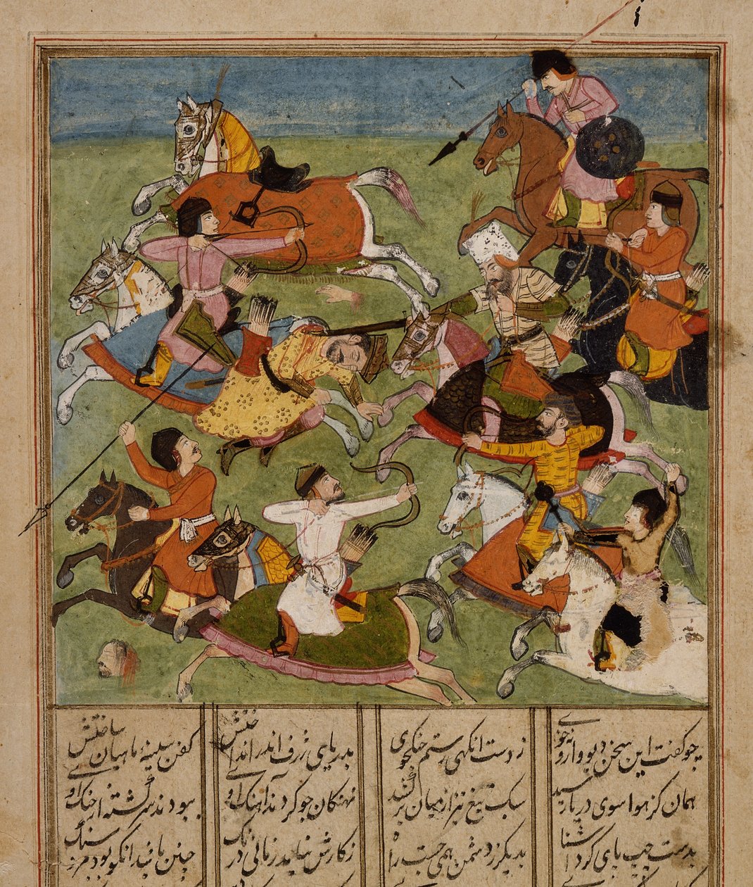 Cena de Batalha, c.1610-20 de Mughal School