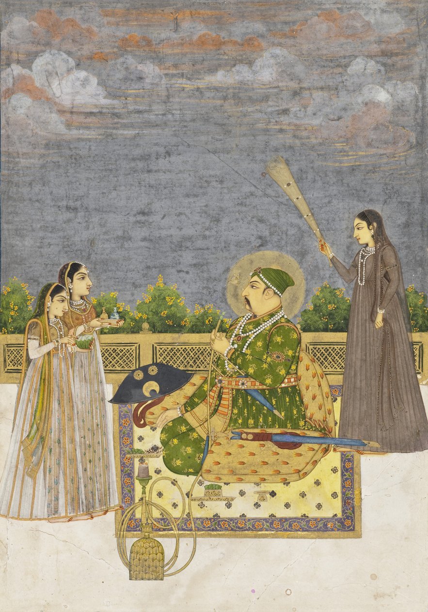 Imperador Muhammad Shah, c.1735 de Mughal School