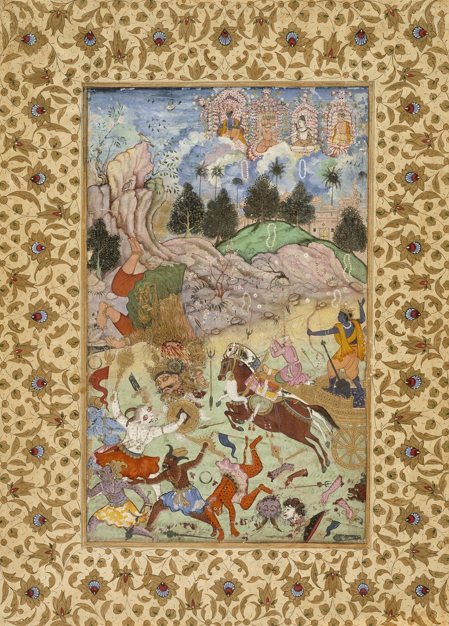 Pradyumna mata Samvara, c.1585-90 de Mughal School
