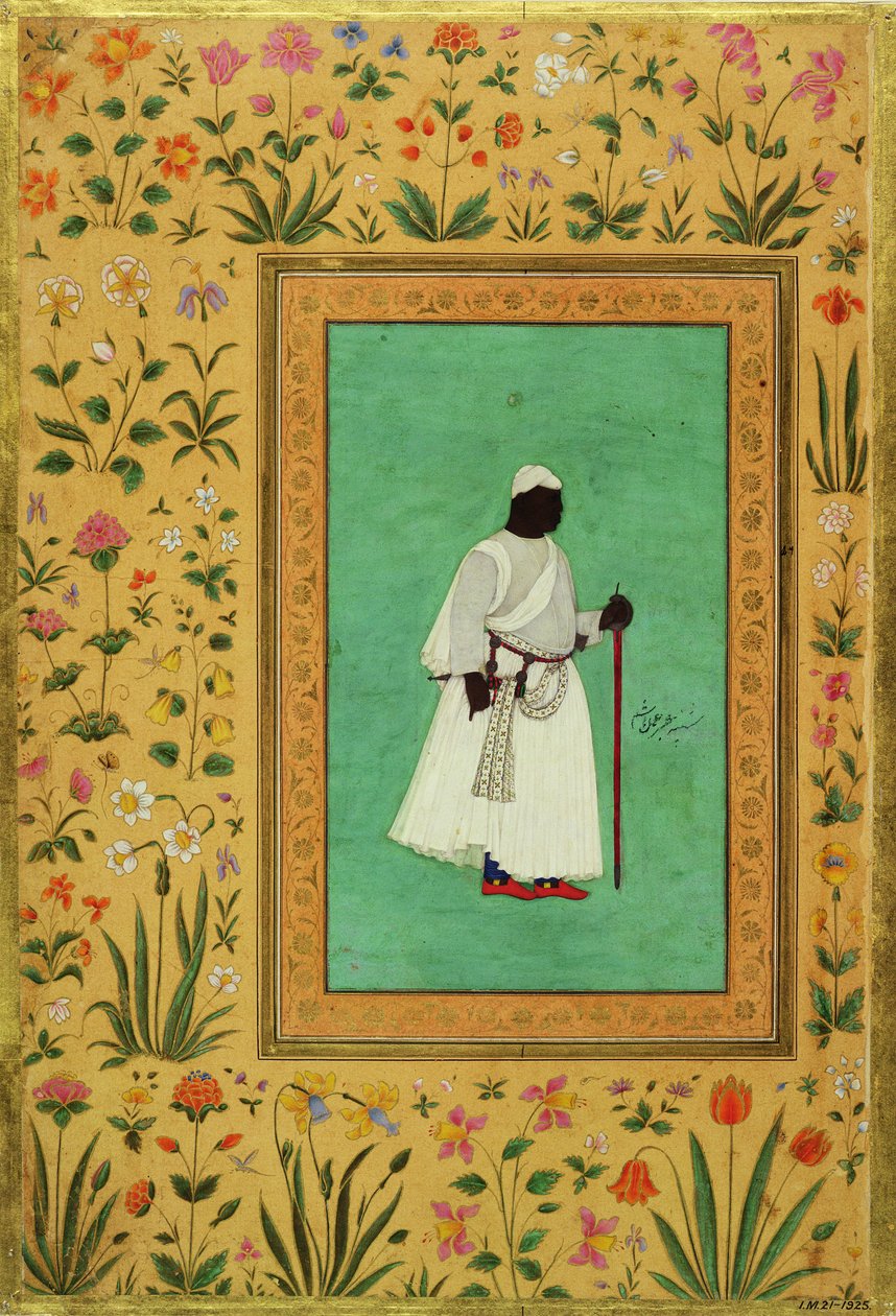 Malik Ambar (1548-1626) de Ahmadnager, c.1605-27 de Mughal School