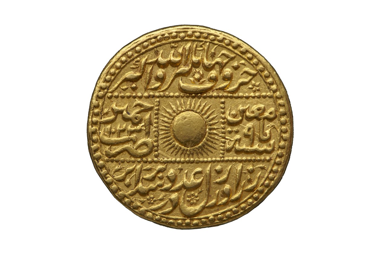 Moeda Mughal (ouro) de Mughal School