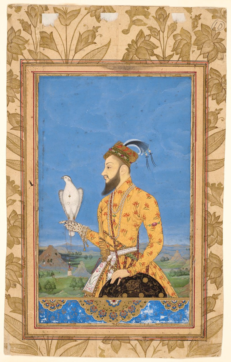 Retrato do Príncipe Azam Shah de Mughal School