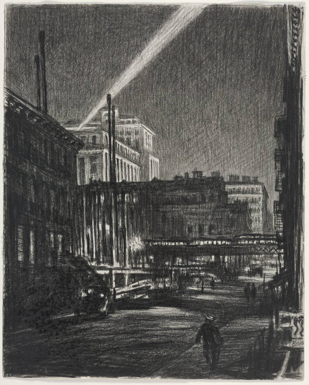 Noite de Nova Iorque (frente) de Muirhead Bone