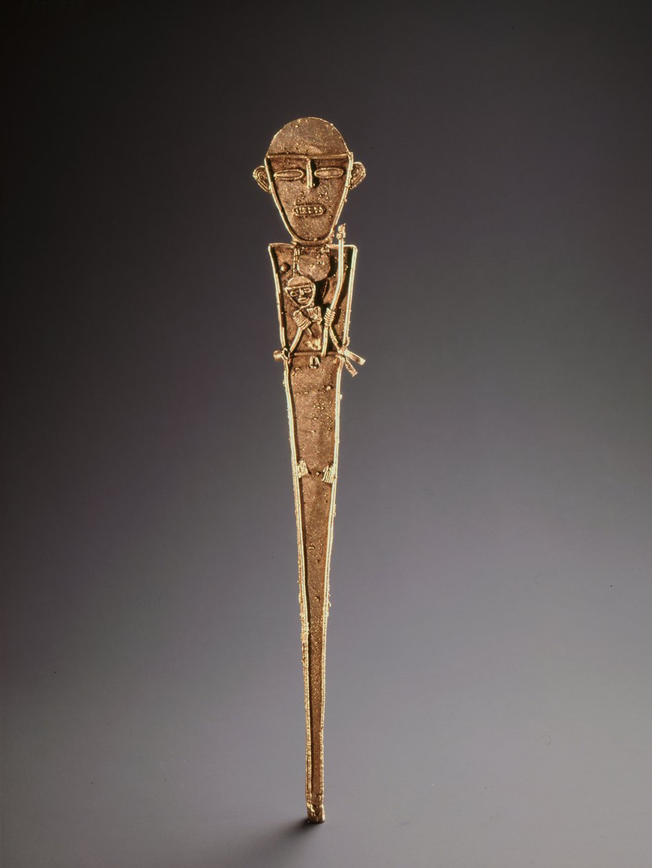 Figura feminina, Colômbia (ouro) de Muiscan Culture Muiscan Culture