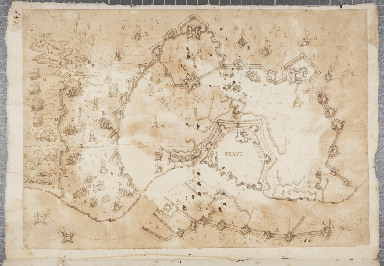 Carteira de desenhos de Mutio Oddi de Urbino e outros, p119, c.1635-40 de Muzio Oddi