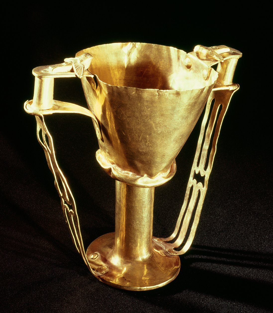 Taça de Nestor, Micenas, c.1550-1500 aC (ouro) (ver também 11599) de Mycenaean