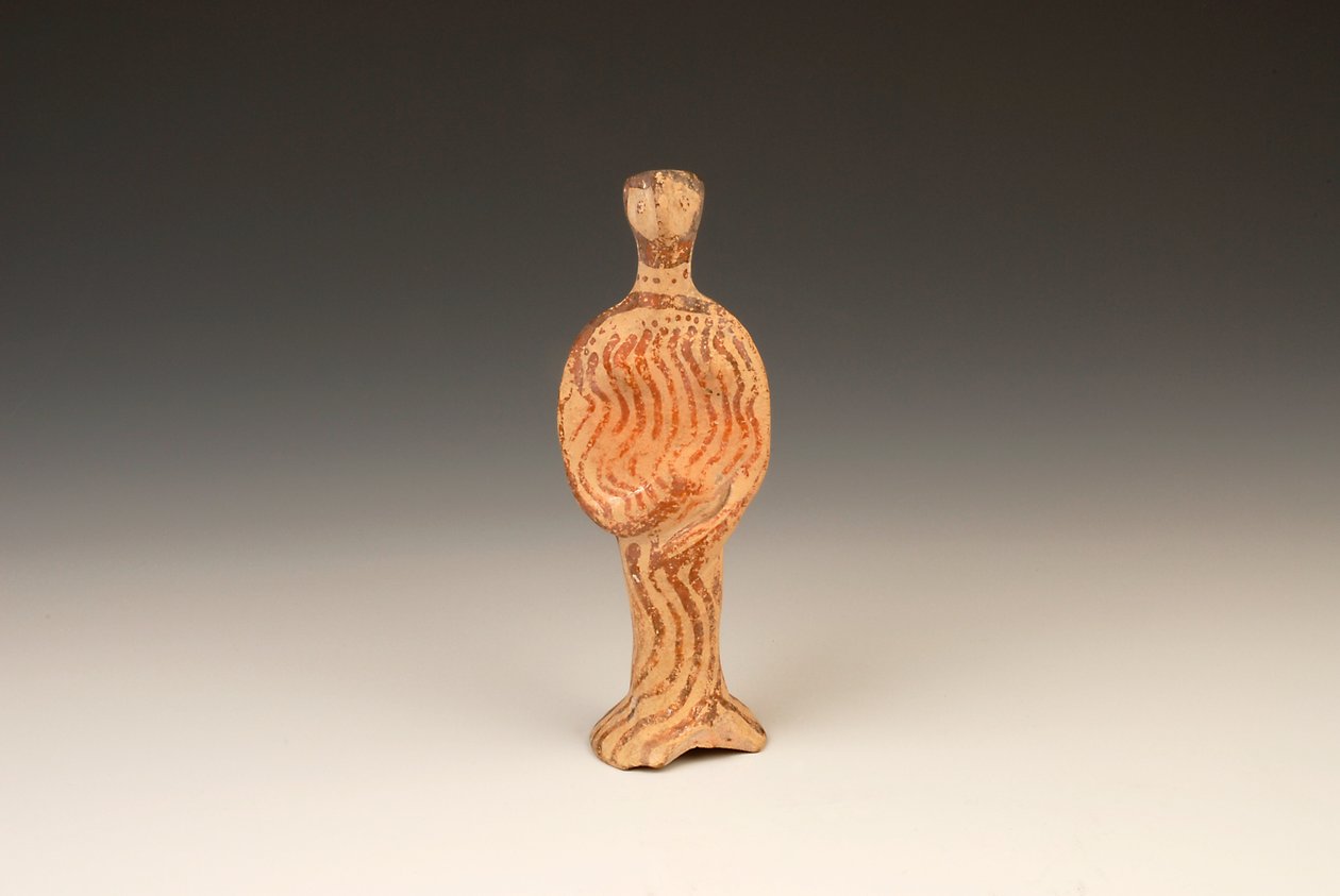 Figura de uma mulher, c.1400-1370 BC terracota de Mycenaean
