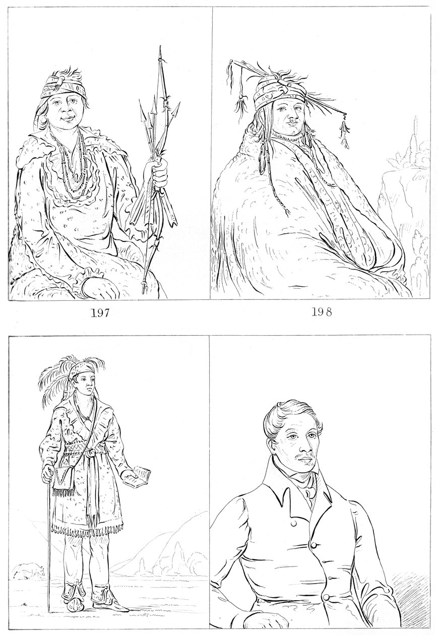 Delawares e Moicanos, 1841. de Myers and Co
