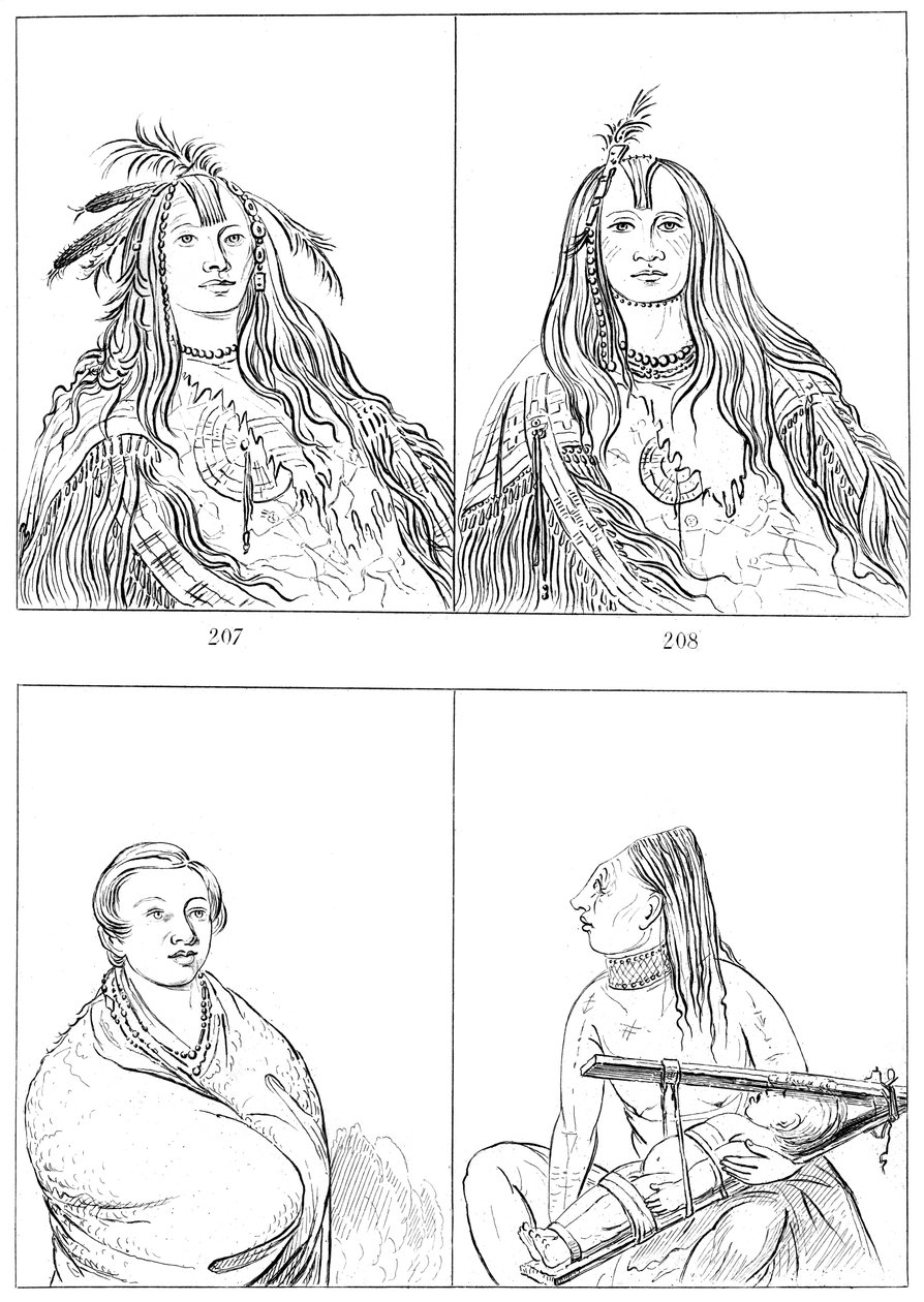 Flatheads, Nez Perces e Chinooks, 1841. de Myers and Co