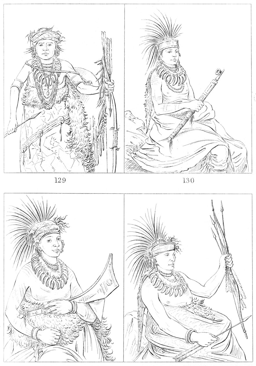 Iowas, Fort Leavenworth, Lower Missouri, 1841. de Myers and Co
