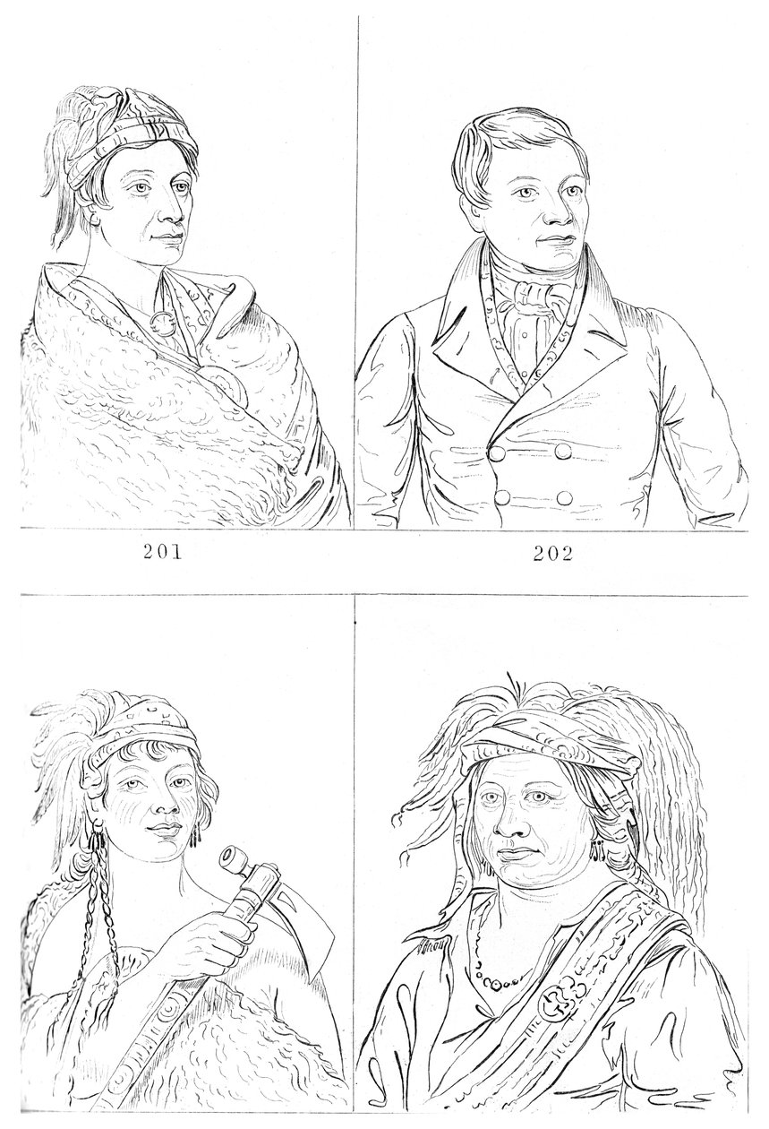Oneidas, Tuskaroras e Senecas, 1841. de Myers and Co