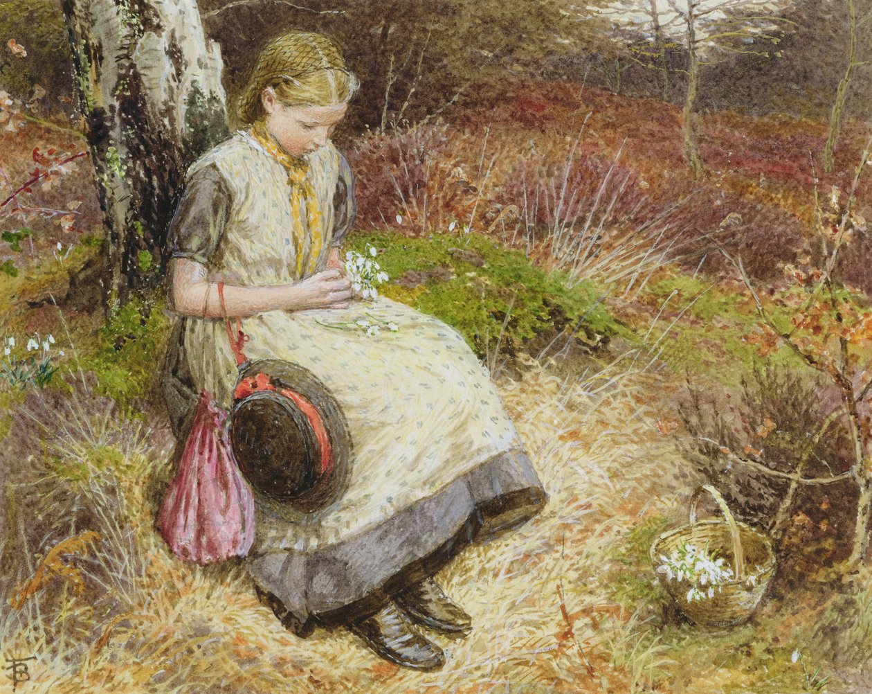Snowdrops de Myles Birket Foster