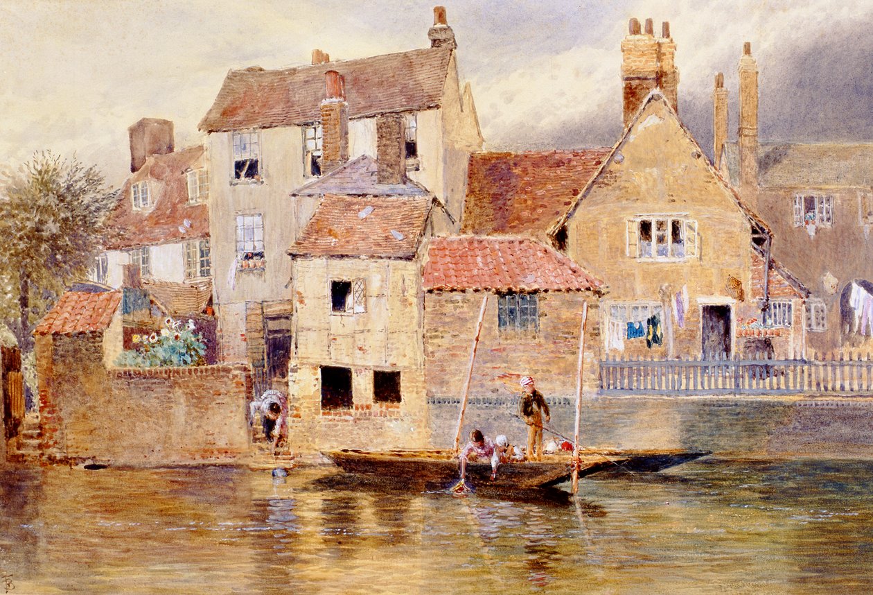The Old Cottages em Eton de Myles Birket Foster