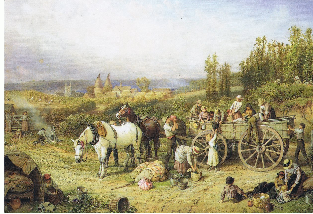 O carrinho da fazenda de Myles Birket Foster
