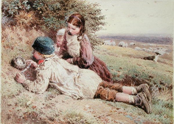 Recolha de Ovos de Pássaro de Myles Birket Foster