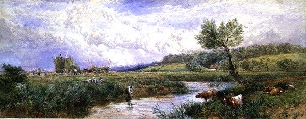 Hora da Colheita de Myles Birket Foster